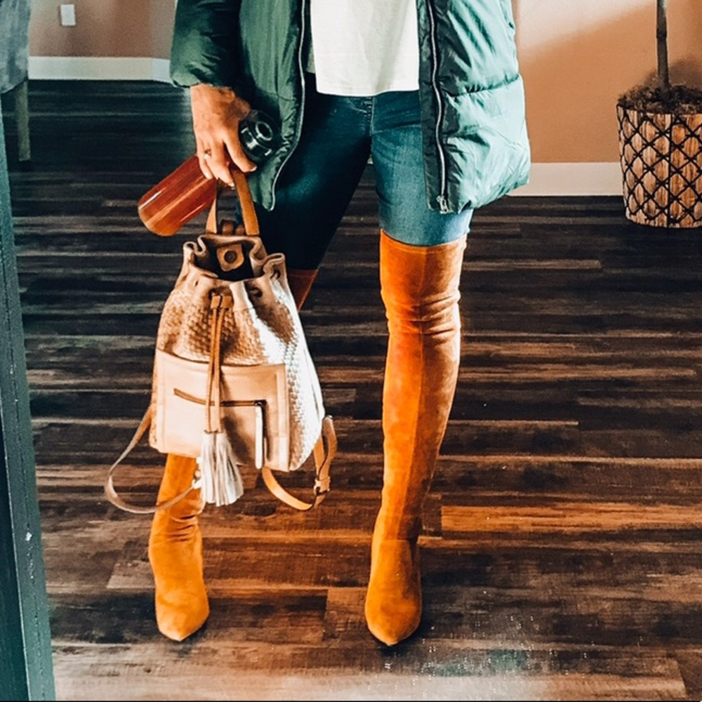 Goodnight Macaroon Over The Knee Suede Boots